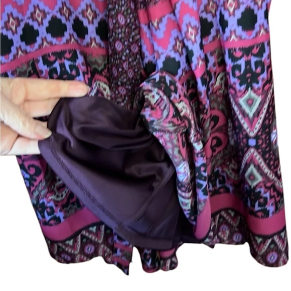 Express Casual Boho Butterfly Sleeve Keyhole Breast with long Tie Size Large - Picture 8 of 8